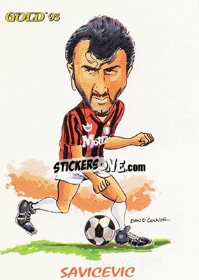 Sticker D. Savicevic - GOLD Calcio 1992-1993 n. 268 - Score