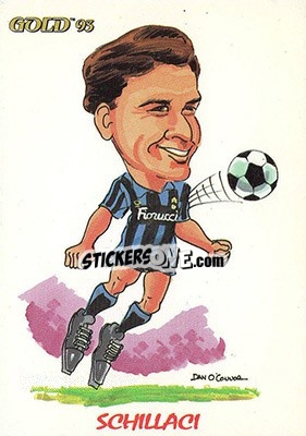 Sticker S. Schillaci - GOLD Calcio 1992-1993 n. 269 - Score