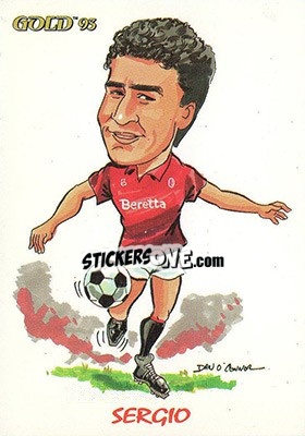Sticker R. Sergio - GOLD Calcio 1992-1993 n. 270 - Score