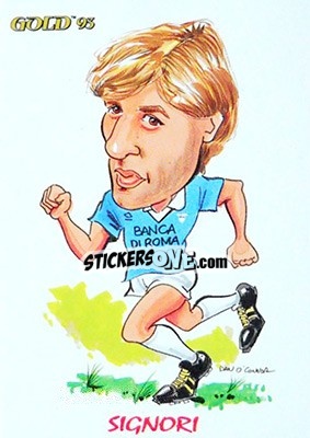 Sticker G. Signori - GOLD Calcio 1992-1993 n. 272 - Score