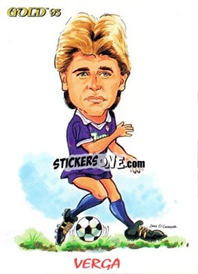 Cromo R. E. Verga - GOLD Calcio 1992-1993 n. 277 - Score