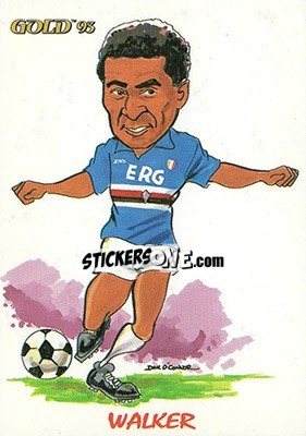 Sticker D. Walker - GOLD Calcio 1992-1993 n. 279 - Score