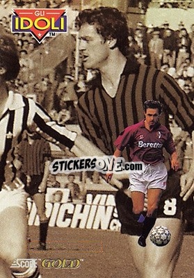 Sticker G. Venturin / F. Capello - GOLD Calcio 1992-1993 n. 285 - Score