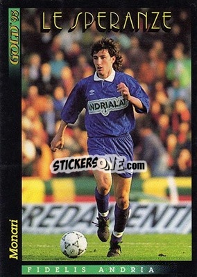 Sticker L. Monari - GOLD Calcio 1992-1993 n. 298 - Score
