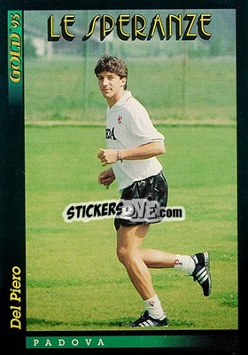 Sticker A. Del Piero - GOLD Calcio 1992-1993 n. 299 - Score