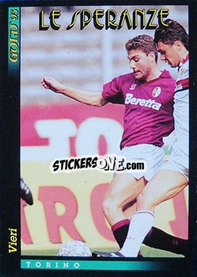Sticker C. Vieri - GOLD Calcio 1992-1993 n. 303 - Score