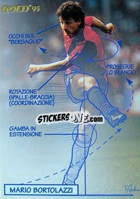 Cromo M. Bortolazzi - GOLD Calcio 1992-1993 n. 306 - Score