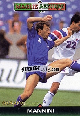 Sticker M. Mannini - GOLD Calcio 1992-1993 n. 308 - Score