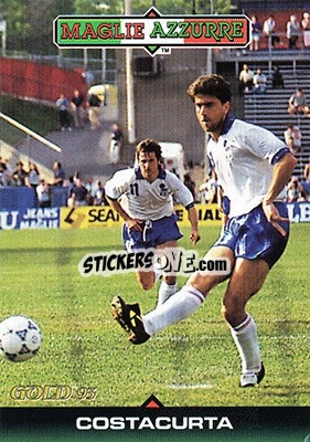 Sticker A. Costacurta - GOLD Calcio 1992-1993 n. 311 - Score