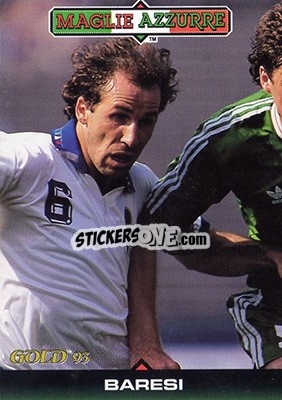 Sticker F. Baresi - GOLD Calcio 1992-1993 n. 312 - Score
