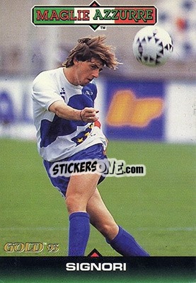 Sticker G. Signori - GOLD Calcio 1992-1993 n. 317 - Score