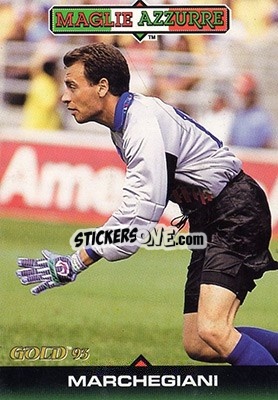 Sticker L. Marchegiani - GOLD Calcio 1992-1993 n. 318 - Score