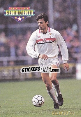 Sticker P. Maldini - GOLD Calcio 1992-1993 n. 334 - Score