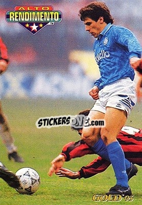 Sticker G. Zola - GOLD Calcio 1992-1993 n. 342 - Score