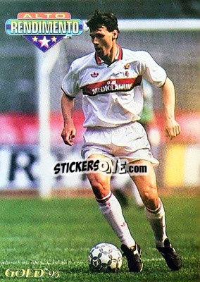 Sticker M. Van Basten - GOLD Calcio 1992-1993 n. 346 - Score