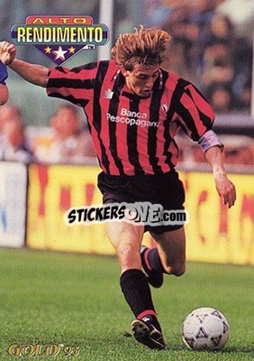 Sticker G. Signori - GOLD Calcio 1992-1993 n. 349 - Score