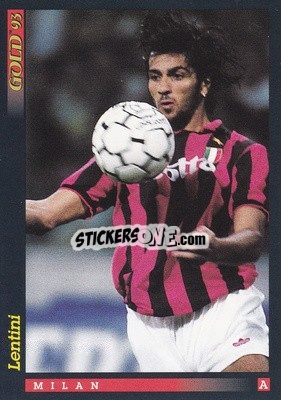 Sticker G. Lentini - GOLD Calcio 1992-1993 n. u1 - Score
