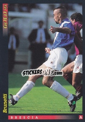 Sticker L. Brunetti - GOLD Calcio 1992-1993 n. u5 - Score