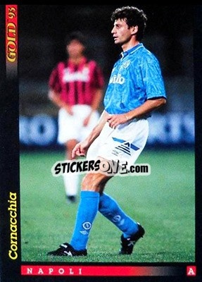 Sticker C. Cornacchia　 - GOLD Calcio 1992-1993 n. u7 - Score