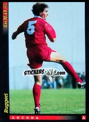 Sticker O. Ruggeri - GOLD Calcio 1992-1993 n. u17 - Score