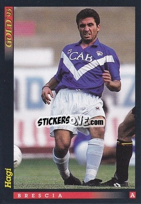 Sticker G. Hagi - GOLD Calcio 1992-1993 n. u18 - Score