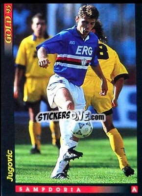 Sticker V. Jugovic - GOLD Calcio 1992-1993 n. u23 - Score