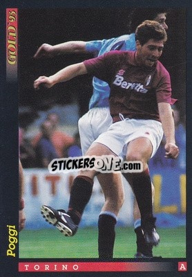 Sticker P. Poggi - GOLD Calcio 1992-1993 n. u24 - Score