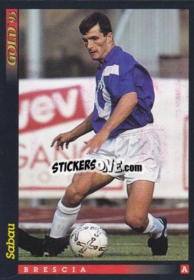 Sticker I. Sabau - GOLD Calcio 1992-1993 n. u31 - Score