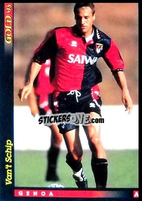 Sticker J. van't Schip - GOLD Calcio 1992-1993 n. u34 - Score