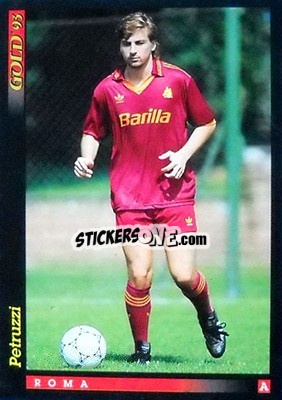 Sticker F. Petruzzi - GOLD Calcio 1992-1993 n. u35 - Score