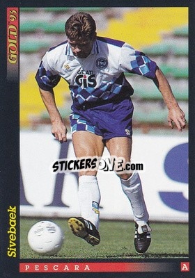 Sticker J. Sivebæk - GOLD Calcio 1992-1993 n. u36 - Score