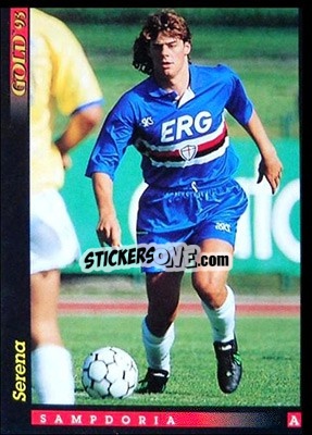 Sticker M. Serena - GOLD Calcio 1992-1993 n. u38 - Score