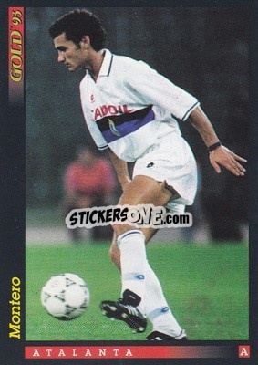 Sticker P. Montero - GOLD Calcio 1992-1993 n. u39 - Score