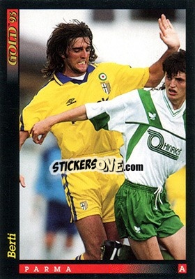 Sticker S. Berti - GOLD Calcio 1992-1993 n. u40 - Score