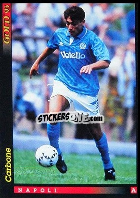 Sticker A. Carbone - GOLD Calcio 1992-1993 n. u41 - Score