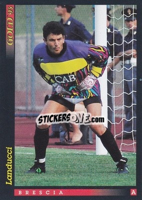 Sticker M. Landucci - GOLD Calcio 1992-1993 n. u42 - Score