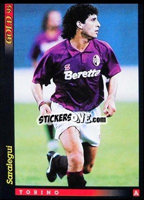 Sticker M. Saralegui - GOLD Calcio 1992-1993 n. u44 - Score