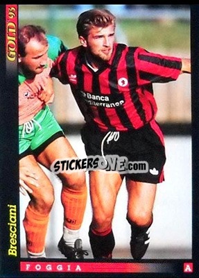 Sticker P. Bresciani - GOLD Calcio 1992-1993 n. u47 - Score