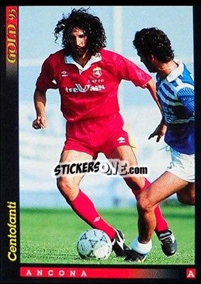 Sticker F. Centofanti - GOLD Calcio 1992-1993 n. u49 - Score