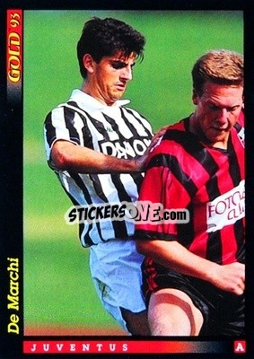 Sticker M. De Marchi - GOLD Calcio 1992-1993 n. u50 - Score