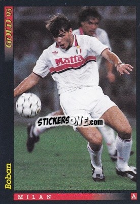 Sticker Z. Boban - GOLD Calcio 1992-1993 n. u52 - Score