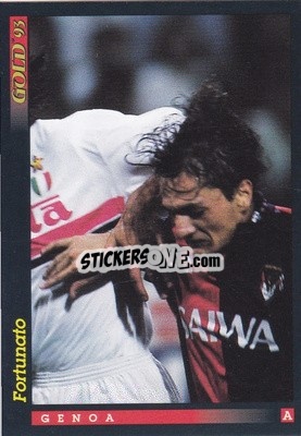Sticker A. Fortunato - GOLD Calcio 1992-1993 n. u53 - Score