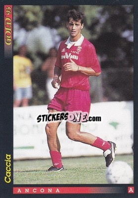 Sticker N. Caccia - GOLD Calcio 1992-1993 n. u54 - Score