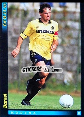 Figurina G. Baresi - GOLD Calcio 1992-1993 - Score