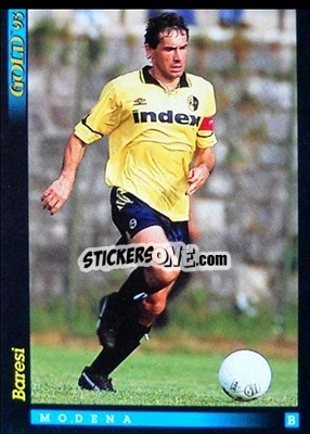 Sticker G. Baresi - GOLD Calcio 1992-1993 n. u55 - Score
