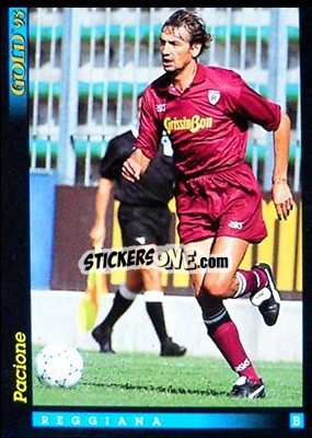 Sticker M. Pacione - GOLD Calcio 1992-1993 n. u57 - Score