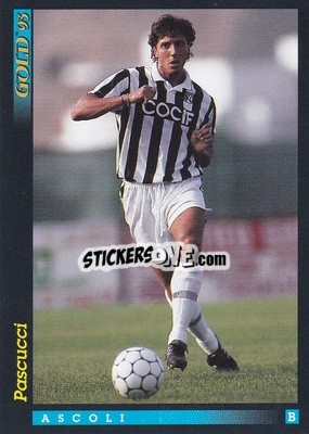 Sticker C. Pascucci - GOLD Calcio 1992-1993 n. u60 - Score