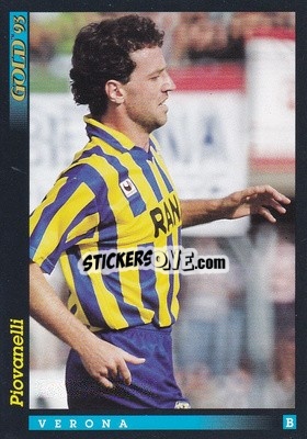 Sticker L. Piovanelli - GOLD Calcio 1992-1993 n. u62 - Score