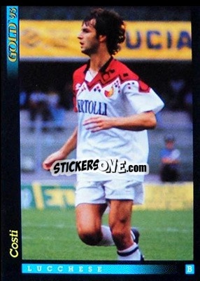 Sticker G. Costi - GOLD Calcio 1992-1993 n. u65 - Score