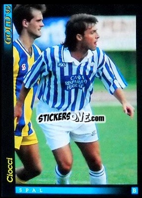 Sticker M. Ciocci - GOLD Calcio 1992-1993 n. u66 - Score